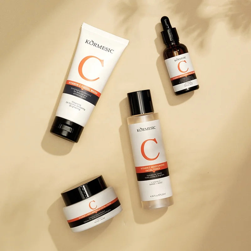KORMESIC Skin Care Facial Set Private Label Skin Care Products Al Por Mayor Coreano Vitamin c Skin Care Set