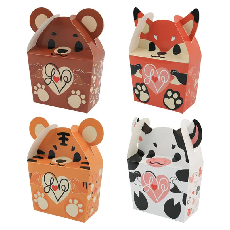 Wholesale Assorted New Valentine's Day Gift Box for Wedding Decoration Big Ears Candy Carrying Box Large Biscuit Packaging
