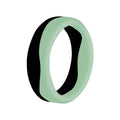 New Arrivals Single Pack Women's 5.7mm Width Rubber Bands Breathable Design 2 Colors Silicone Wedding Rings for Women