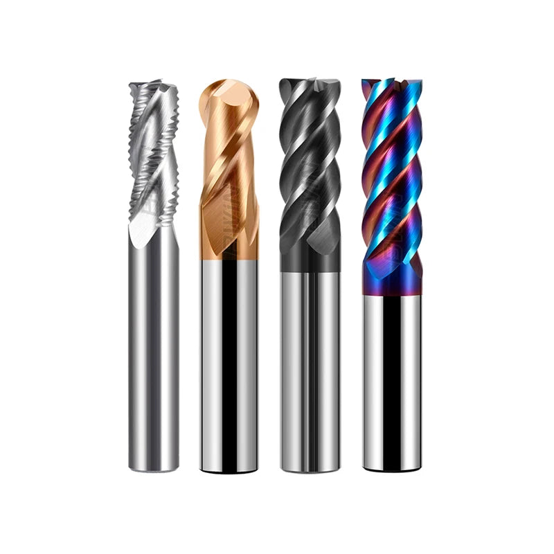 BWIN Solid Carbide Endmill CNC Cutter Tool for Metal Milling Cutter Router Square Face End Mill HRC 45 55 60 70