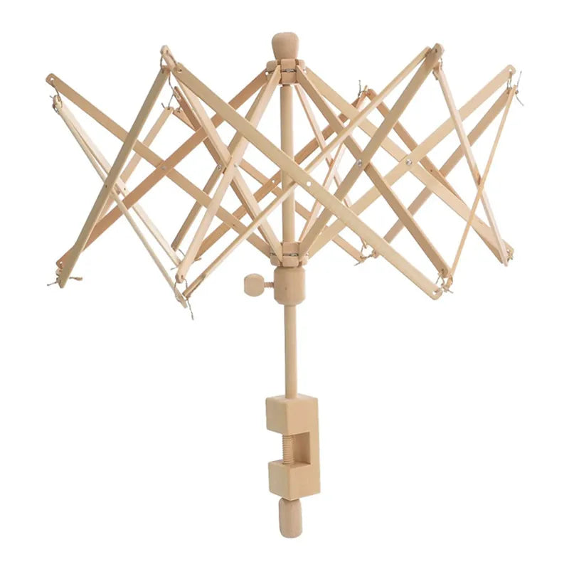 Embroidery Thread Spinning Wooden Umbrella Yarn Swift Yarn Hank Winder Holder Hand Winding Machines