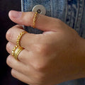 New Twisted Girls Ring Stainless Steel Braided Ring