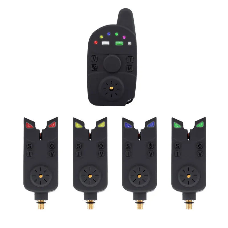 Waterproof Wireless Aluminum Alloy Black Bite Indicator Set for Carp Fishing MOQ 1 Essential Carp Fishing Tackle