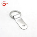 Manufacture Heavy Duty D Ring Long Clip Steel Dee Rings for Leathercraft Bags Saddle Repair Pet Gear