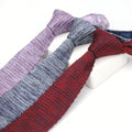 Wholesale Men's Casual Polyester Color-Block Knitted Neckties for Business and Casual Style