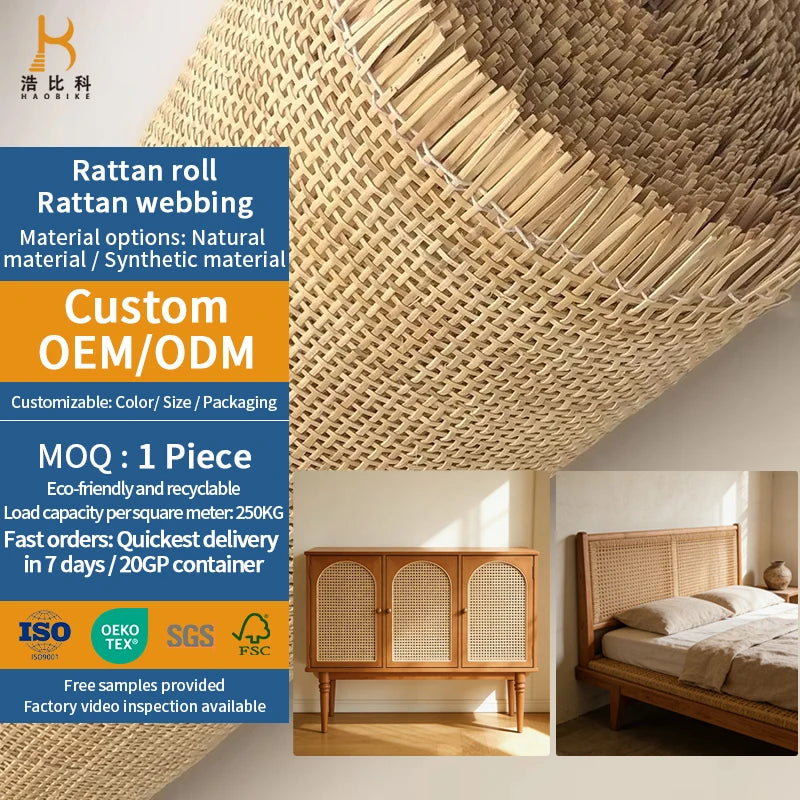 Hot Selling Flat Rattan Sheets in Bulk Rattan Hand Woven for Sale Real Rattan Sheets for Wholesale
