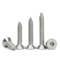 304 / 316 Stainless Steel Countersunk Head Hex Socket Self Tapping Screws DIN 7991 Standard Sharp Point Metal Threaded Fasteners