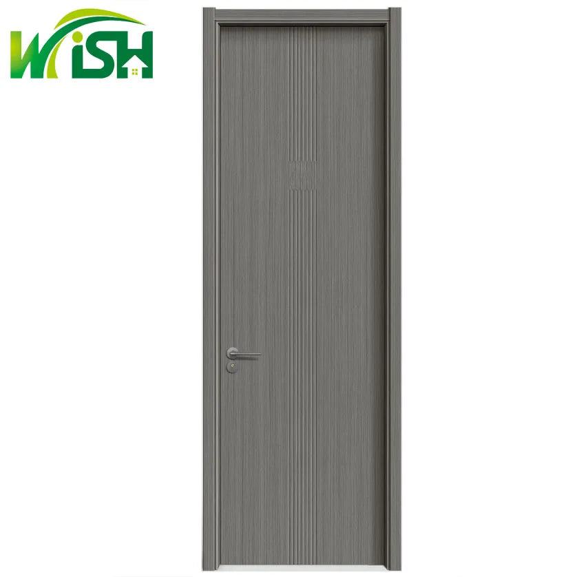 Wish Manual Opening Modern Design Finished Surface Waterproof Custom Interior Room Doors for Resort Wooden Slab