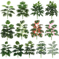 Wholesale Good Quality Article Plant Latex Leaf Wedding Backdrop Green Leaves Decoration