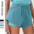 Custom Logo Two-in-one Casual Yoga Shorts Zipper Side Pocket Gym Fitness Sports Short Pants Outdoor Exercise Wear Hot Shorts