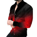 New Fashion Camisa Hawaiana Full Printed Vintage Shirt for Men Vetement Homme Long Sleeve Formal Work Shirt
