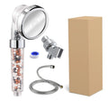 3 Mode Function Ionic Shower Spray High Pressure Filter Shower Head With Replacement Hose and Bracket