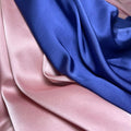 Spot Wholesale 100% Polyester Litter Reflective Plain Satin Fabric for Woman Dress Stock Silk Satin Fabric