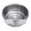 Stainless Steel Bird Feeder Parrot Cups Container Food Water Bowl for Macaw Parakeet Cockatiel Cage