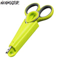 NEWMAJOR 10.9cm Stainless Steel & ABS Durable Fishing Scissors for Stream & Ocean Beach Use-Comfortable Design for Anglers