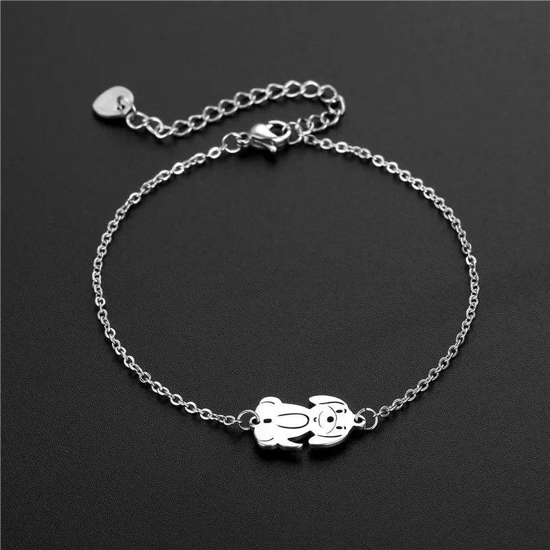 Smile Stainless Steel Chain Bracelet for Men SB016