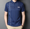 Digital Printing Big Gird Pattern Polo t Shirts