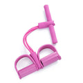 Resistance Training 4 Tube Pedal Exercise TPE Fitness Tension Rope Sit-Up Pull Band Rope Sports Trainer