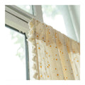 Innermor 100% Polyester Tulle Translucent European-American Style Flat Window Readymade Curtain for Living Room