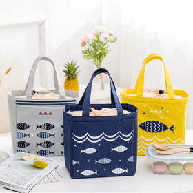 OEM Drawstring Outdoor Picnic Cooler Tote Bag Customized Insulated Lunch Bag