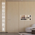 China top manufacturer custom invisible room door for villa interior wood hidden door with wall panels invisible door