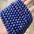 Natural Stone Beads 8mm Lapis Lazuli Gemstone Round Loose Beads Crystal Energy Stone Healing Power for Jewelry Making DIY
