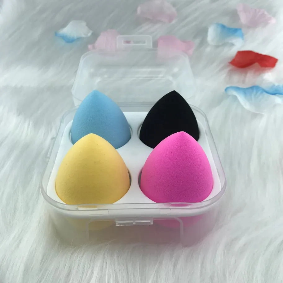 Fly Factory Blender Puff Latex-Free Waterdrop Shape 40x60mm Vegan Beauty Makeup Sponge Egg Washable Can Be Customized with Logo
