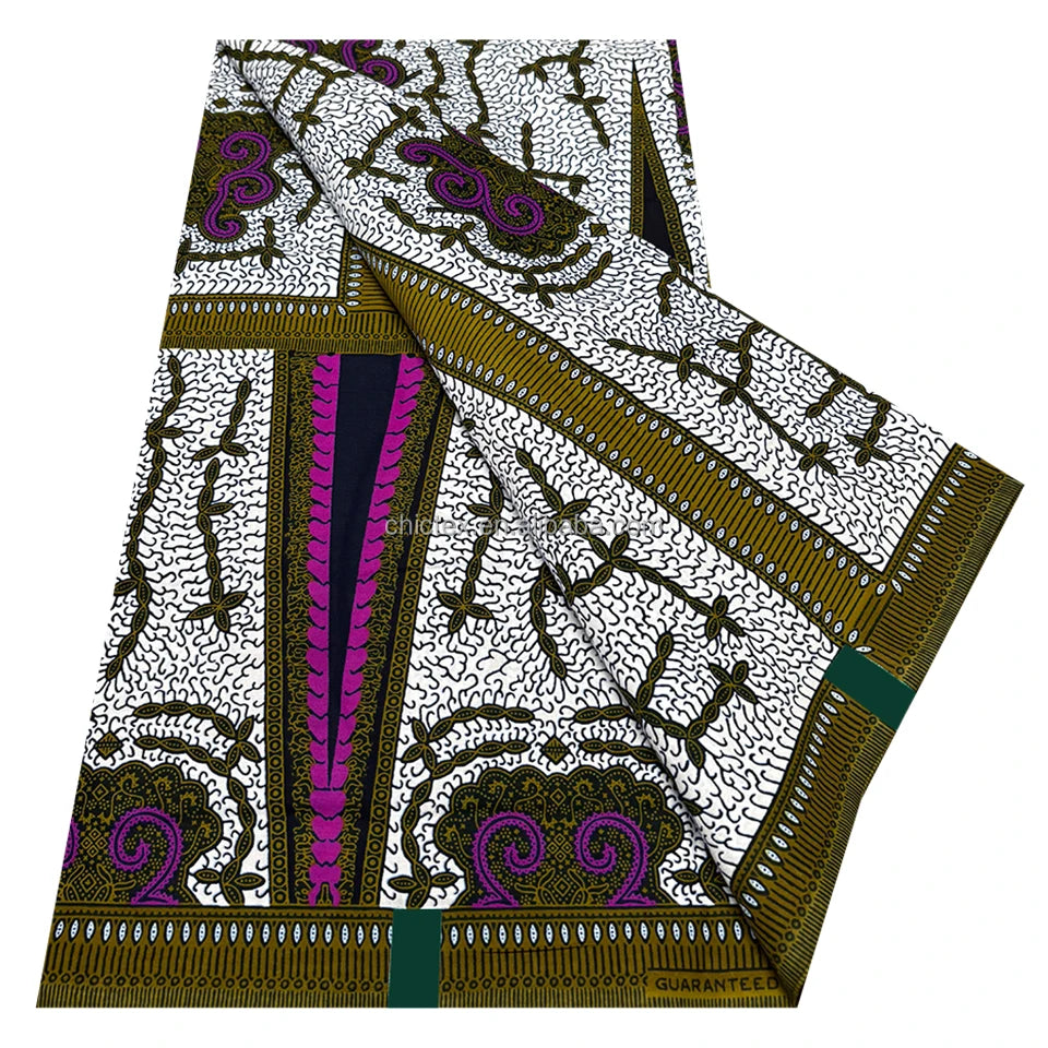 Real Holland Wax 6 Yards African Fabric Holland Dutch Pagne Wax Super Ankara Dutch Hollandaise Cloth Capulana Wax for Sewing