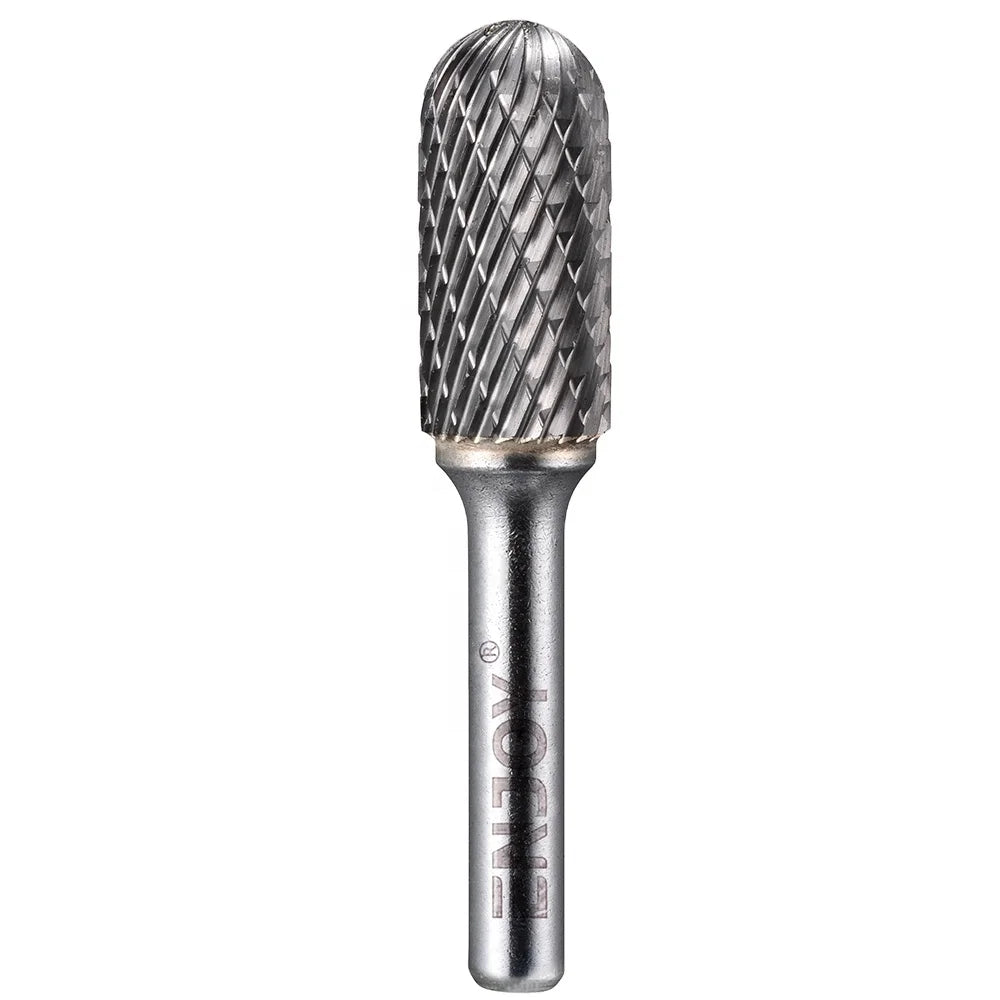 Customizable OEM YG8 Tungsten Carbide Cylinder Burrs Polished Radius End Shape C 3-16mm Cut Diameter 3/6mm Shank Diameter 1 Year