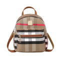 Cheaper Price and Low MOQ Plaid Backpack Shoulder Bag Wholesale Student Schoolbag Small Backpackshopping Travel Backpack