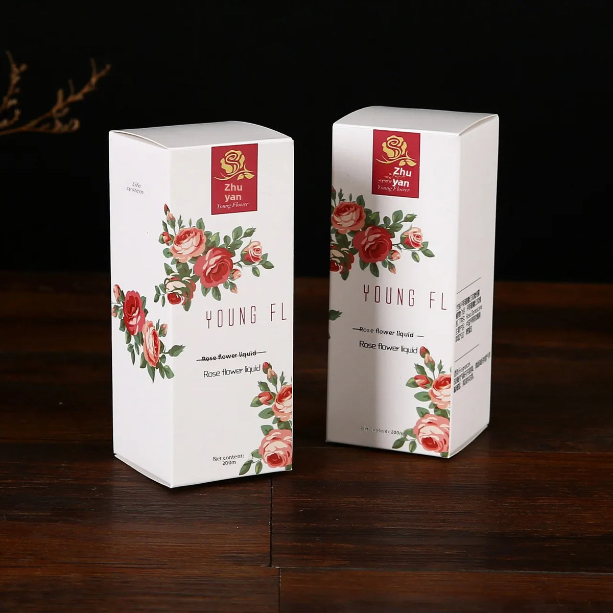 Custom-made Offset Printed Floral Tea Food Cosmetic Folding Tray Packaging Boxes with Rose Design MegaBDM