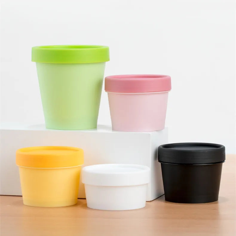 Personal Care 50ml 100ml 200ml Empty Plastic Facial Mask Bottle Bath Salt Cosmetic Storage Jar Face Container