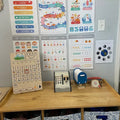 Desktop Montessori Calendar for Kids with Holiday Weather Emotion or Wall Hanging Calendar for Children