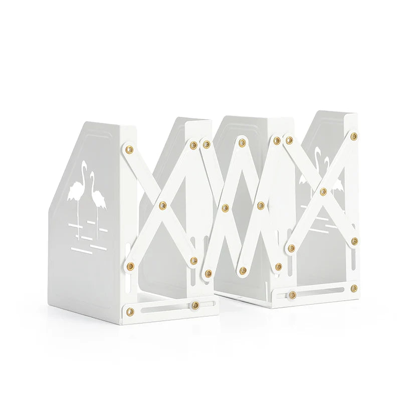 Adjustable Metal Iron Book Stand with Customized Color & Size Simple Anti-Slip Design for Office Desk Use