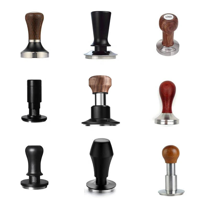 Barista Tools Constant Pressure Automatic Adjustable Height Tamper 51mm 53mm 58mm Espresso Force Coffee Tamper with Clear Scale