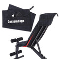 Custom Embroidered logo Sweat Workout Towel Super Absorbent Microfiber Cotton Sport Fitness Gym Bench Towel with Zipper Pocket