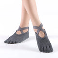 New Strap Split Toe Yoga Socks Anti slip Combed Cotton Pilates Split Toe Socks