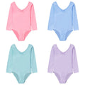 Cheapest Cotton Long Sleeve Ballet Dance Leotard Kids Short Sleeve Gymnastics Leotards for Girls