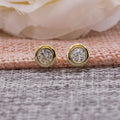 Trendy Korean Style Silver Stud Fashion Rhinestone Earring for Women