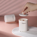 Matte Ceramic Candle Vessels with Lid Unique White Black Soy Wax Candle for Holiday Occasions Like Diwali