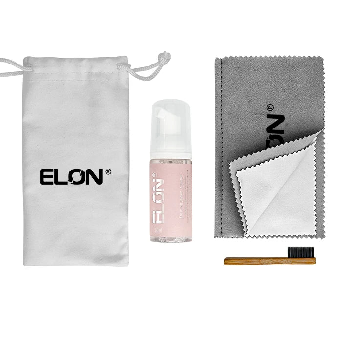 Hot Sale Custom Jewelry Cleaner Kit Natural Eco-friendly Plant Extract Formula 50ml Brush Towel Bag Private Label Elon RoHS