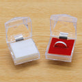 Acrylic square Plastic Ring Box Transparent Ring Earrings  Jewelry Packaging Box Manufacturers Direct Sales