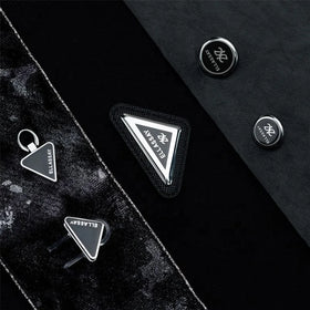 Classic Black Zinc Alloy Snap Buttons with Plating Shank Style Nickel-Free Hard Enamel Clothing Trims
