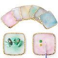 Natural Resin Nail Art DIY Display Square Shape Nail Art Manicure Palette
