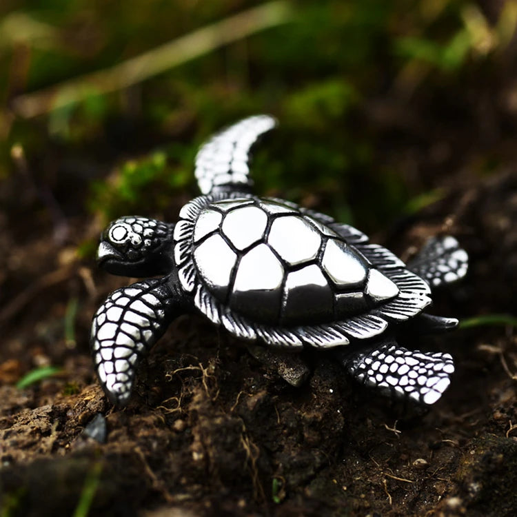 SS8-609P Steel Soldier Punk Stainless Steel Men Necklace Jewelry Mysterious Wholesale Turtle Pendants