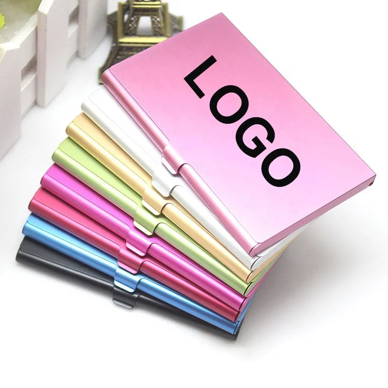 Custom Sublimation Aluminum Business Card Holder Wallet Metal ID Credit Card Case Holders