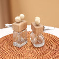 Custom Aromatherapy Essential Oil Mini Cute Crystal Car Air Freshener Clip Diffuser Wood Lid Automotive Car Perfume