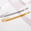 18K Vacuum Gold Plated Stainless Steel Mesh Bracelet Dainty Adjustable Jewelry for Women