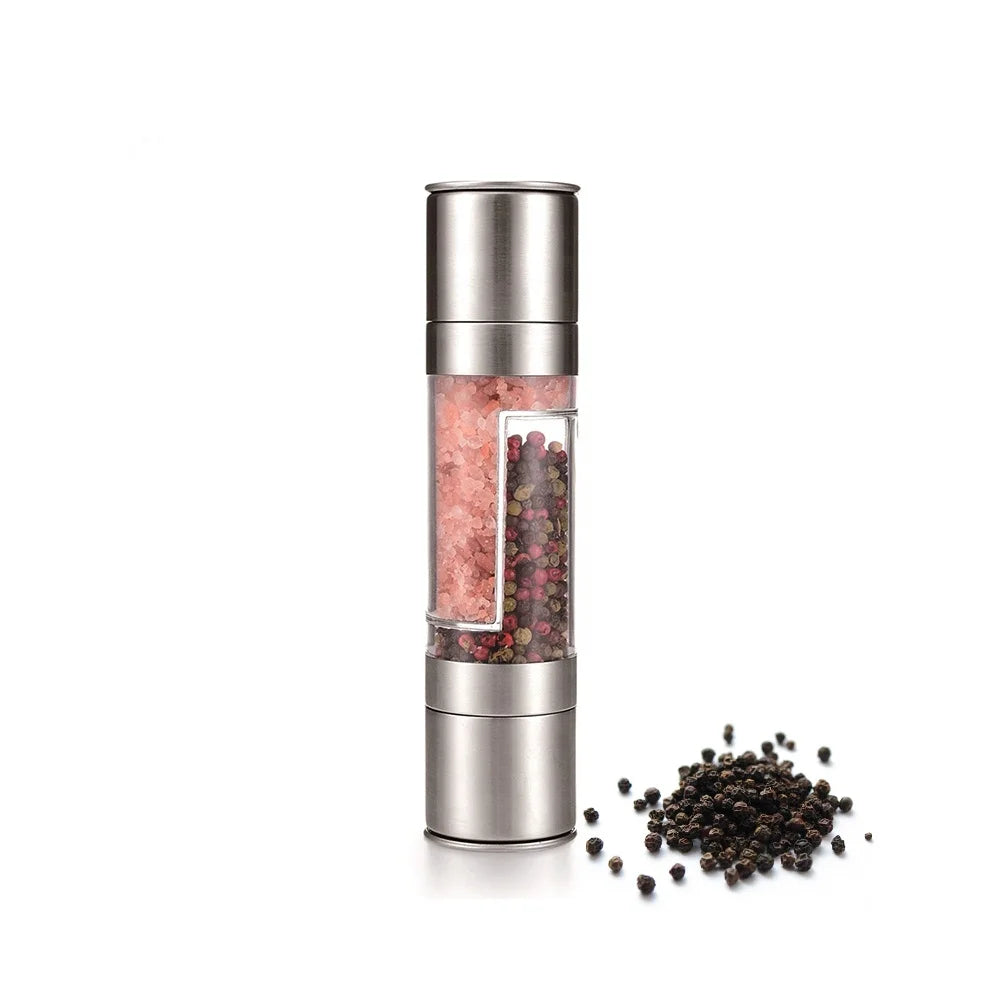 2 in 1 Hot Sale Stainless Steel  Manual Salt and Pepper Grinder