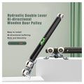 Wholesale Double Rod Bi-directional Hydraulic Pulley Invisible Sliding Door Silent Hanger Wheel&Rail Loading 60KGS